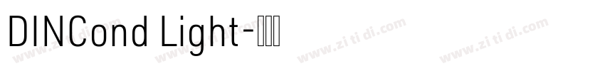 DINCond Light字体转换